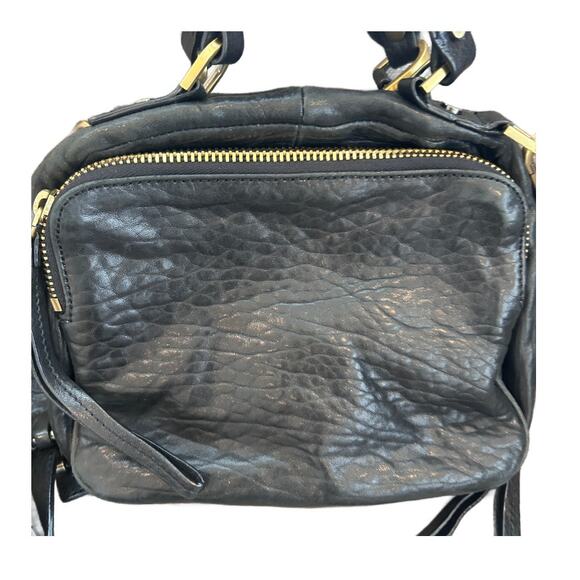 Kenneth Cole New York Black Pebbled Leather Crossbody Shoulder Bag - Picture 8 of 9